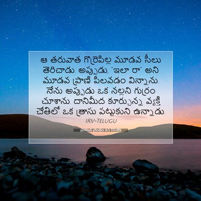 Picture 07 - ప్రకటన గ్రంథం 6:5 TELIRV - ఆ తరువాత - Bible Verse Picture