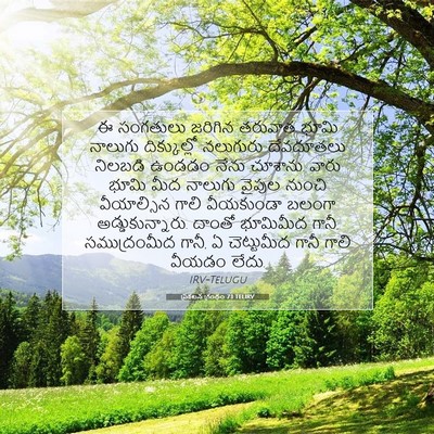 Picture 07 - ప్రకటన గ్రంథం 7:1 TELIRV - ఈ సంగతులు జరిగిన - Bible Verse Picture