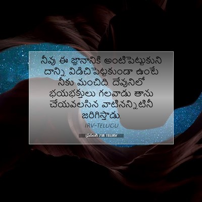 Picture 07 - ప్రసంగి 7:18 TELIRV - నీవు ఈ జ్ఞానానికి - Bible Verse Picture