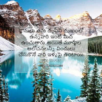 Picture 07 - ప్రసంగి 7:4 TELIRV - జ్ఞానులు తమ - Bible Verse Picture