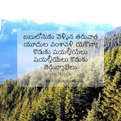 Picture 07 - మత్తయి 1:12 TELIRV - బబులోనుకు వెళ్ళిన - Bible Verse Picture