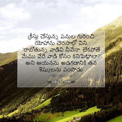 Picture 07 - మత్తయి 11:2 TELIRV - క్రీస్తు - Bible Verse Picture