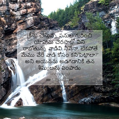 Picture 07 - మత్తయి 11:3 TELIRV - క్రీస్తు - Bible Verse Picture