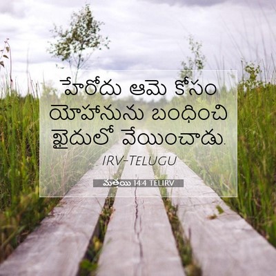 Picture 07 - మత్తయి 14:4 TELIRV - హేరోదు ఆమె కోసం - Bible Verse Picture
