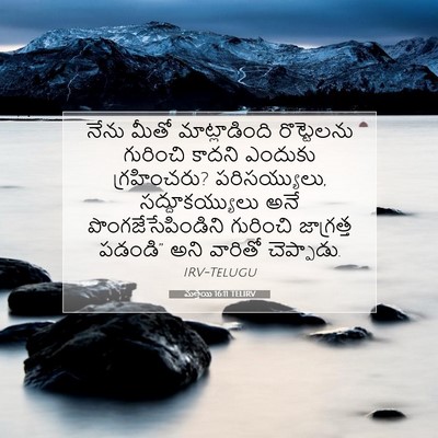 Picture 07 - మత్తయి 16:11 TELIRV - నేను మీతో - Bible Verse Picture