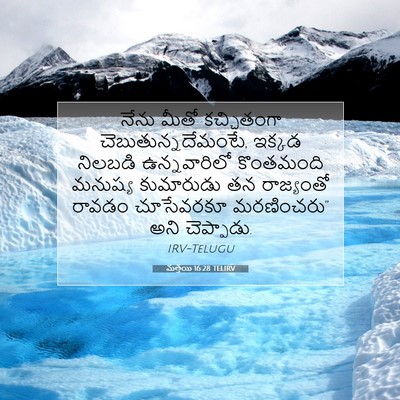 Picture 07 - మత్తయి 16:28 TELIRV - నేను మీతో - Bible Verse Picture