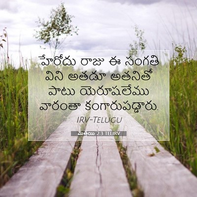 Picture 07 - మత్తయి 2:3 TELIRV - హేరోదు రాజు ఈ - Bible Verse Picture