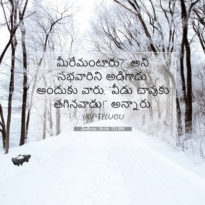 Picture 07 - మత్తయి 26:66 TELIRV - మీరేమంటారు?” అని - Bible Verse Picture