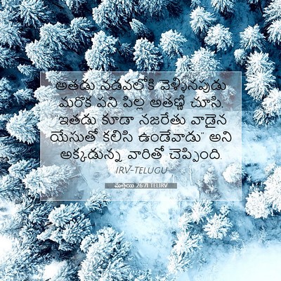 Picture 07 - మత్తయి 26:71 TELIRV - అతడు నడవలోకి - Bible Verse Picture