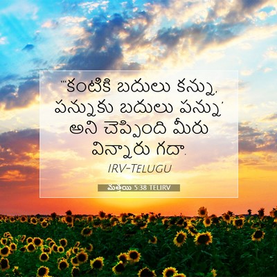 Picture 07 - మత్తయి 5:38 TELIRV - “‘కంటికి బదులు - Bible Verse Picture