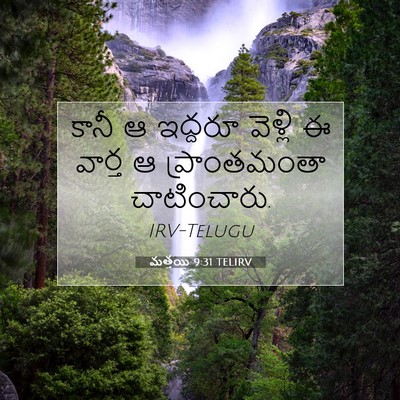 Picture 07 - మత్తయి 9:31 TELIRV - కానీ ఆ ఇద్దరూ - Bible Verse Picture