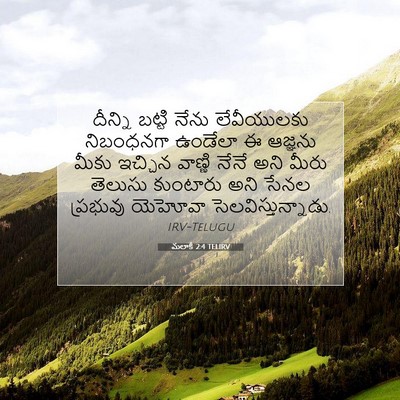 Picture 07 - మలాకీ 2:4 TELIRV - దీన్ని బట్టి నేను - Bible Verse Picture