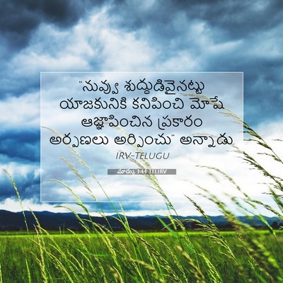 Picture 07 - మార్కు 1:44 TELIRV - “నువ్వు - Bible Verse Picture