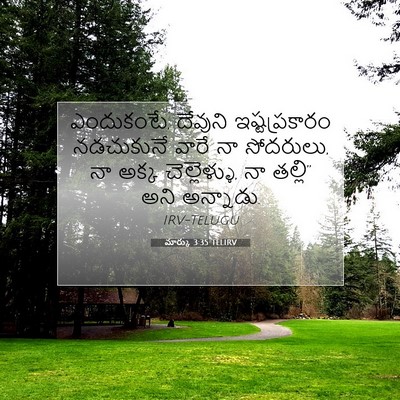 Picture 07 - మార్కు 3:35 TELIRV - ఎందుకంటే, దేవుని - Bible Verse Picture