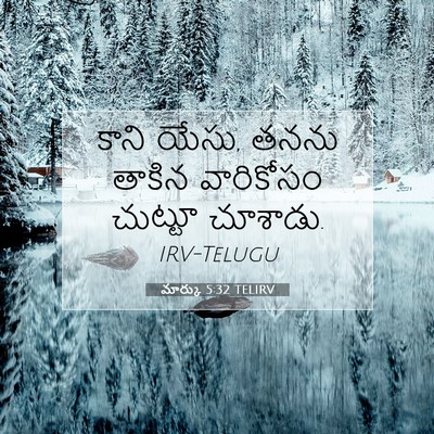 Picture 07 - మార్కు 5:32 TELIRV - కాని యేసు, తనను - Bible Verse Picture