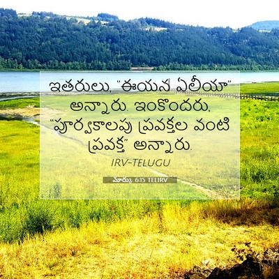 Picture 07 - మార్కు 6:15 TELIRV - ఇతరులు, “ఈయన - Bible Verse Picture