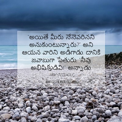 Picture 07 - మార్కు 8:29 TELIRV - “అయితే మీరు - Bible Verse Picture