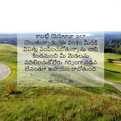 Picture 07 - మీకా 2:3 TELIRV - కాబట్టి యెహోవా - Bible Verse Picture
