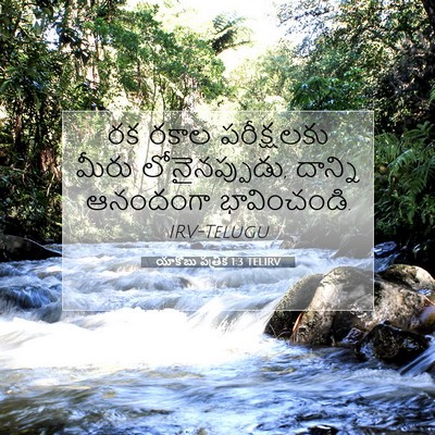 Picture 07 - యాకోబు పత్రిక 1:3 TELIRV - రక రకాల పరీక్షలకు - Bible Verse Picture
