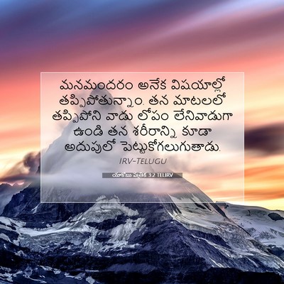 Picture 07 - యాకోబు పత్రిక 3:2 TELIRV - మనమందరం అనేక - Bible Verse Picture