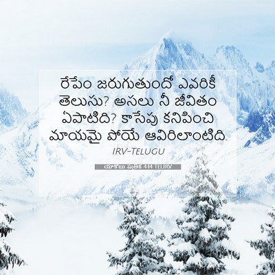 Picture 07 - యాకోబు పత్రిక 4:14 TELIRV - రేపేం జరుగుతుందో - Bible Verse Picture