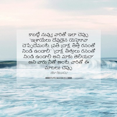 Picture 07 - యిర్మీయా 13:12 TELIRV - కాబట్టి నువ్వు - Bible Verse Picture