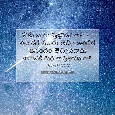 Picture 07 - యిర్మీయా 20:15 TELIRV - ‘నీకు బాబు - Bible Verse Picture