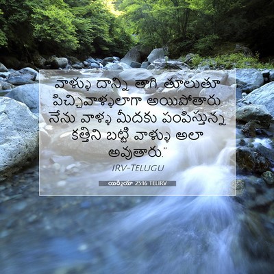 Picture 07 - యిర్మీయా 25:16 TELIRV - వాళ్ళు దాన్ని - Bible Verse Picture