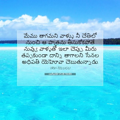 Picture 07 - యిర్మీయా 25:28 TELIRV - మేము తాగమని - Bible Verse Picture