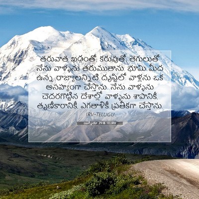 Picture 07 - యిర్మీయా 29:18 TELIRV - తరువాత ఖడ్గంతో, - Bible Verse Picture