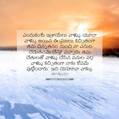 Picture 07 - యిర్మీయా 32:30 TELIRV - ఎందుకంటే - Bible Verse Picture