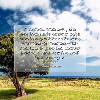 Picture 07 - యిర్మీయా 36:7 TELIRV - దయ చూపించమని - Bible Verse Picture