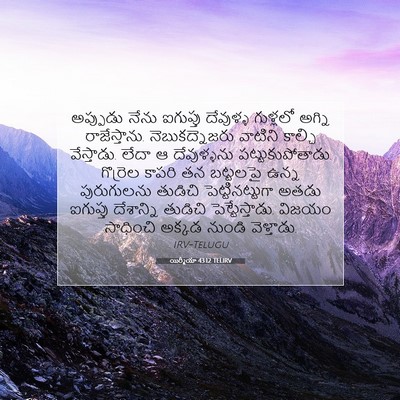 Picture 07 - యిర్మీయా 43:12 TELIRV - అప్పుడు నేను - Bible Verse Picture