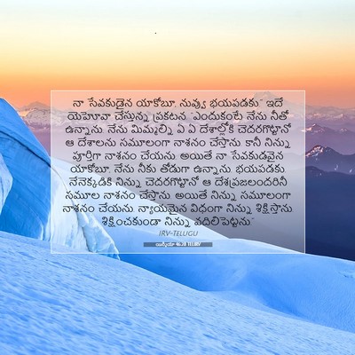 Picture 07 - యిర్మీయా 46:28 TELIRV - నా సేవకుడైన - Bible Verse Picture