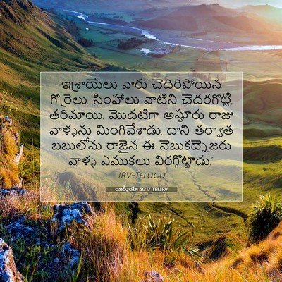 Picture 07 - యిర్మీయా 50:17 TELIRV - ఇశ్రాయేలు వారు - Bible Verse Picture