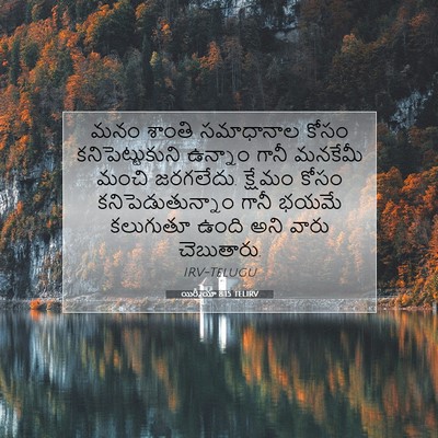 Picture 07 - యిర్మీయా 8:15 TELIRV - మనం శాంతి - Bible Verse Picture