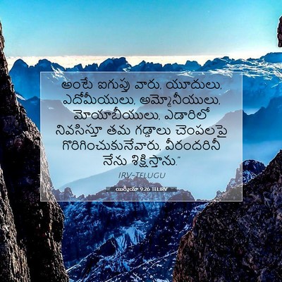 Picture 07 - యిర్మీయా 9:26 TELIRV - అంటే ఐగుప్తు వారు, - Bible Verse Picture