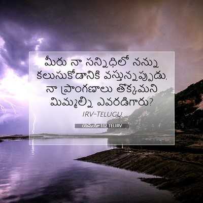 Picture 07 - యెషయా 1:12 TELIRV - మీరు నా సన్నిధిలో - Bible Verse Picture