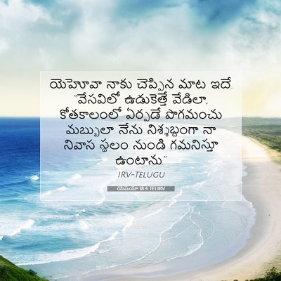 Picture 07 - యెషయా 18:4 TELIRV - యెహోవా నాకు - Bible Verse Picture