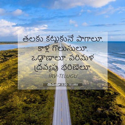 Picture 07 - యెషయా 3:20 TELIRV - తలకు కట్టుకునే - Bible Verse Picture