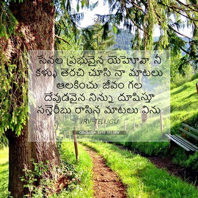 Picture 07 - యెషయా 37:17 TELIRV - సేనల ప్రభువైన - Bible Verse Picture