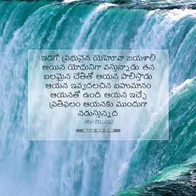 Picture 07 - యెషయా 40:10 TELIRV - ఇదిగో, ప్రభువైన - Bible Verse Picture