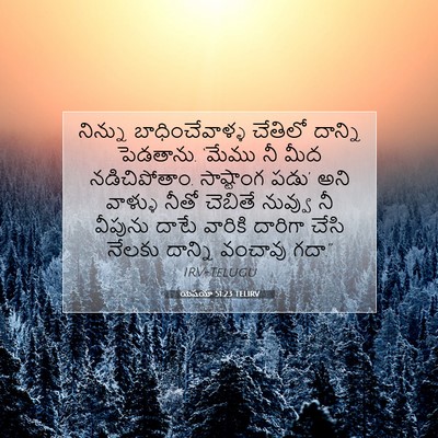 Picture 07 - యెషయా 51:23 TELIRV - నిన్ను - Bible Verse Picture