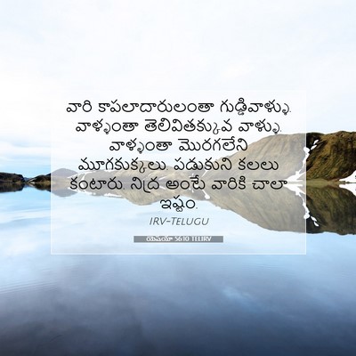 Picture 07 - యెషయా 56:10 TELIRV - వారి - Bible Verse Picture