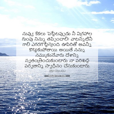 Picture 07 - యెషయా 57:13 TELIRV - నువ్వు కేకలు - Bible Verse Picture