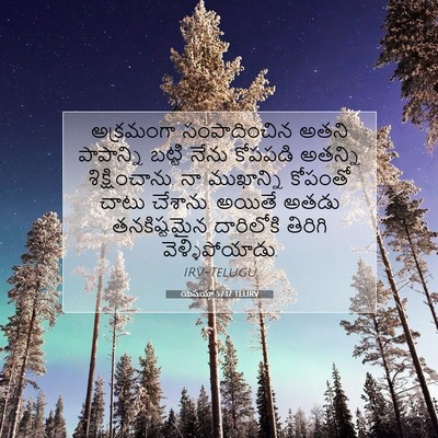Picture 07 - యెషయా 57:17 TELIRV - అక్రమంగా - Bible Verse Picture