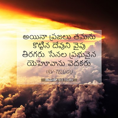Picture 07 - యెషయా 9:13 TELIRV - అయినా ప్రజలు తమను - Bible Verse Picture