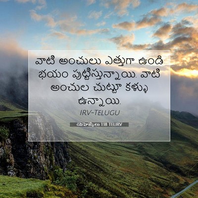 Picture 07 - యెహెజ్కేలు 1:18 TELIRV - వాటి అంచులు - Bible Verse Picture