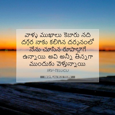 Picture 07 - యెహెజ్కేలు 10:22 TELIRV - వాళ్ళ ముఖాలు - Bible Verse Picture