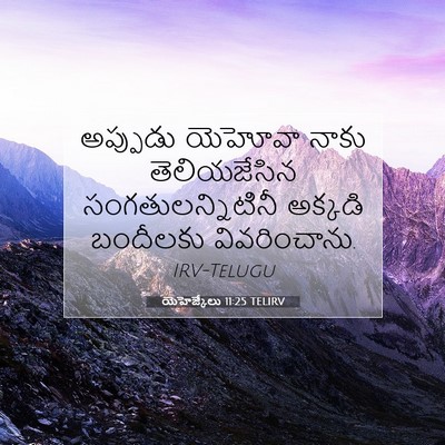 Picture 07 - యెహెజ్కేలు 11:25 TELIRV - అప్పుడు యెహోవా - Bible Verse Picture